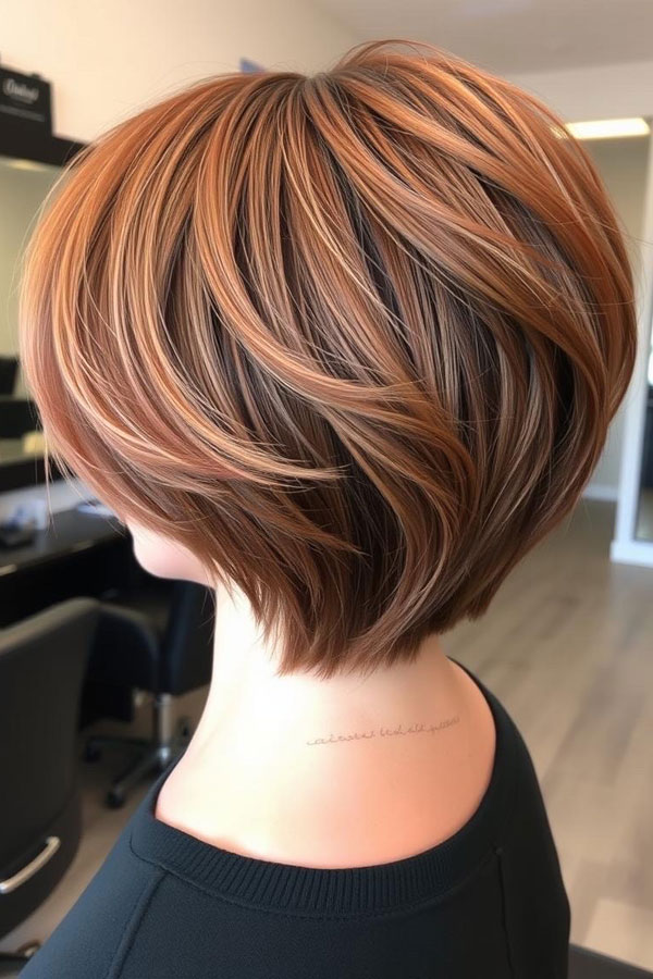 40 Pixie Haircuts for Modern Women : Copper Layered Bixie