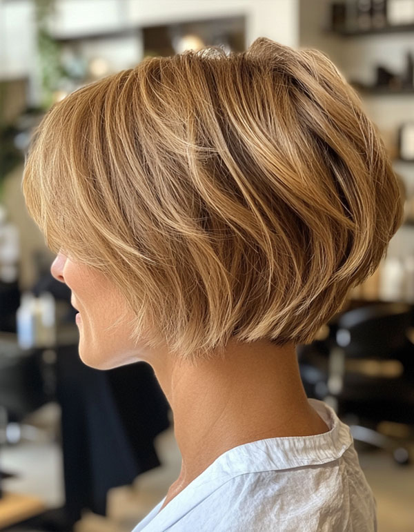 43 Bixie Haircuts For a Chic & Modern Look : Golden & Textured Bixie