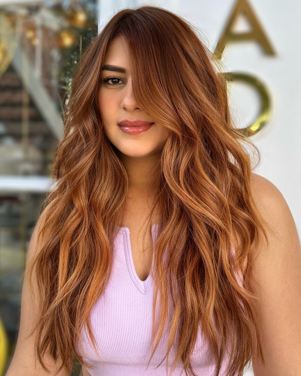 42 Autumn-Inspired Hair Shades to Try : Autumn Spice Waves