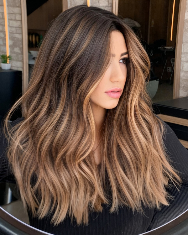 42 Autumn-Inspired Hair Shades to Try : Honey Mocha Blend