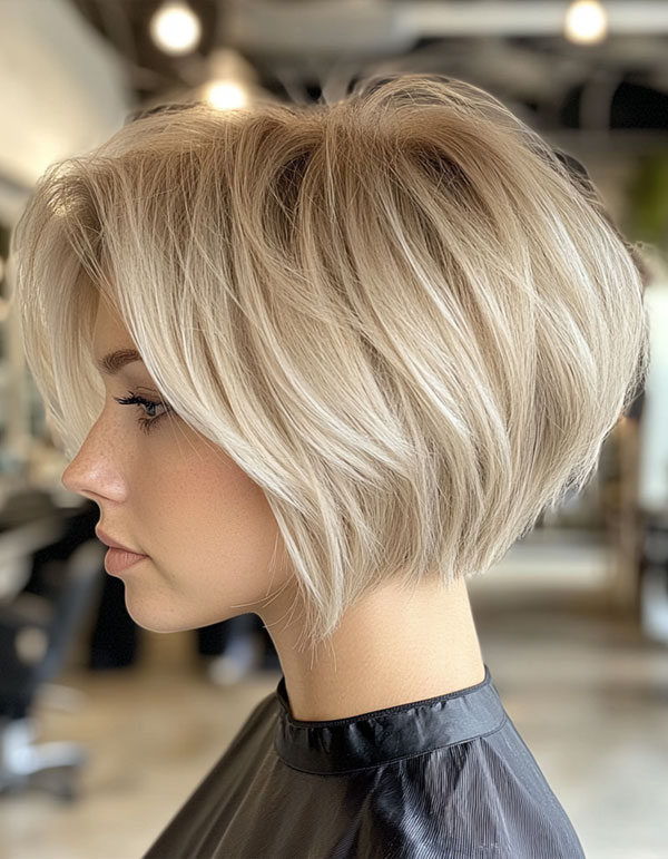 43 Bixie Haircuts For a Chic & Modern Look : Icy Blonde Bixie