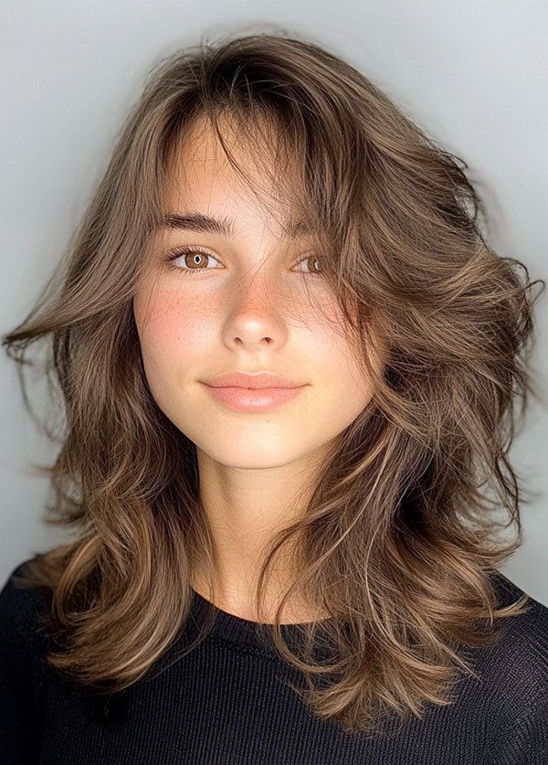 Youthful Natural Texture, medium-length haircut