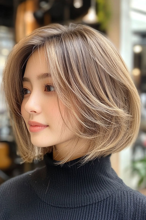 Layered Bob Haircut, Classic Bob with Soft Subtle Layers