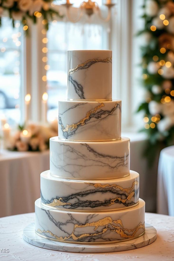 marble wedding cake, wedding cake, wedding cake decorating idea