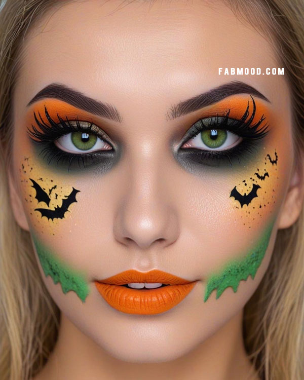 100 Halloween Makeup Looks : Witchy Glam with a Batty Twist