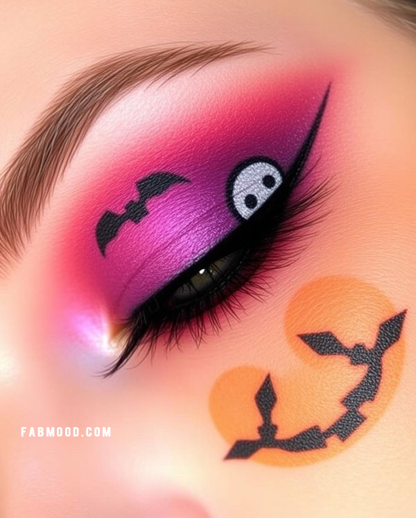 100 Halloween Makeup Looks : Bewitching Bats & Ghost Glam