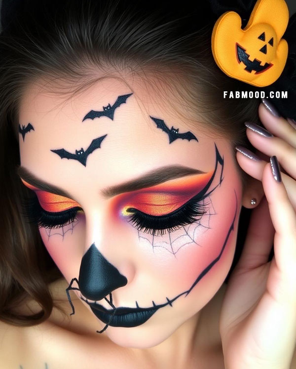 100 Halloween Makeup Looks : Scarecrow Spook Glam