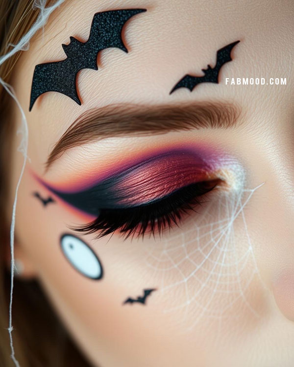 100 Halloween Makeup Looks : Spooky Chic Bat Eye