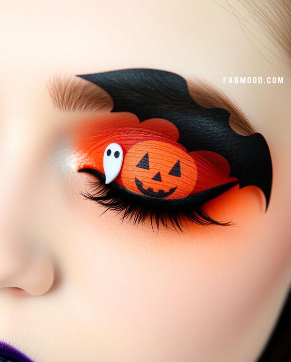 100 Halloween Makeup Looks : Jack-O’-Lantern Glam