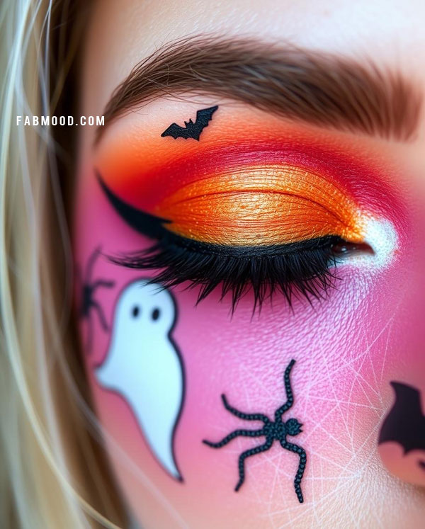 Spooky Halloween Eye Makeup, Halloween Makeup Look, spooky halloween makeup inspirations, Halloween makeup eye makeup