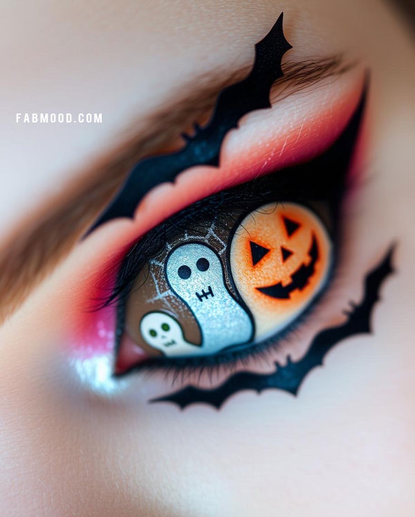 100 Halloween Makeup Looks : Spooky Eye Halloween Makeup