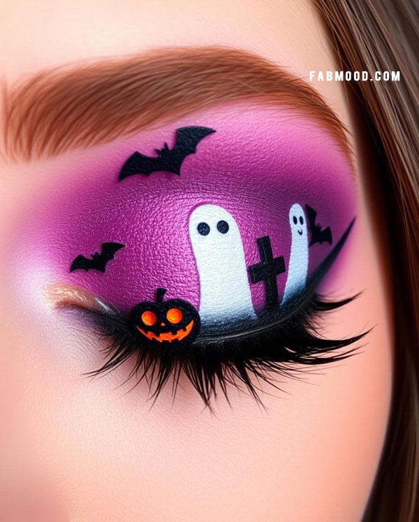 Boo-tiful Graveyard Glam, Halloween Makeup Look, spooky halloween makeup inspirations, Halloween makeup eye makeup