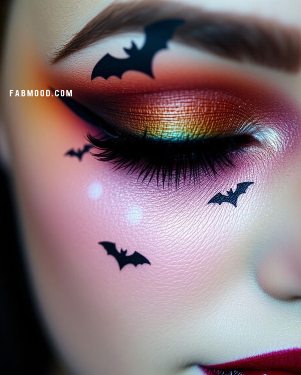 100 Halloween Makeup Looks : Spooky Sunset Halloween Makeup