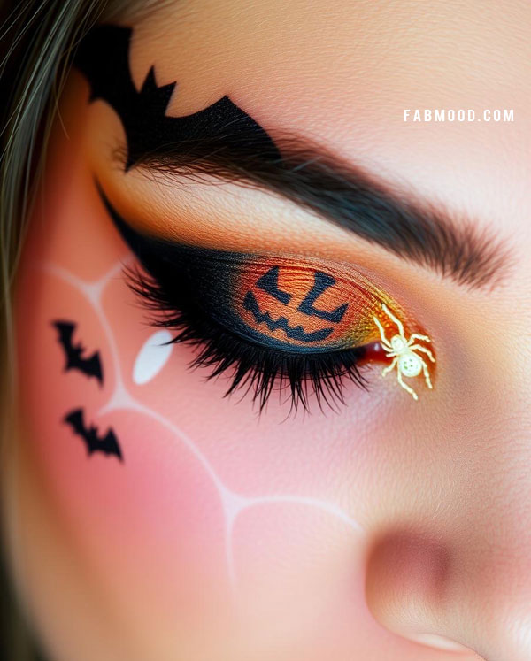 100 Halloween Makeup Looks : Jack-O’-Lantern Glam