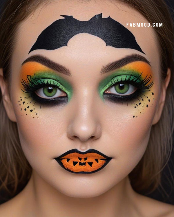 100 Halloween Makeup Looks : Pumpkin Patch Glam