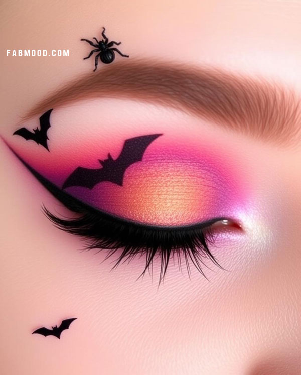 100 Halloween Makeup Looks : Mystical Sunset Halloween Makeup