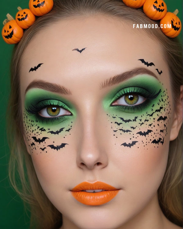 100 Halloween Makeup Looks : Green Enchantment Halloween Makeup