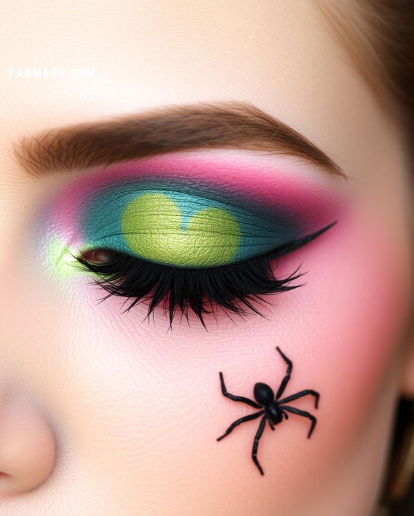 100 Halloween Makeup Looks : Glowing Ghoul Eyes