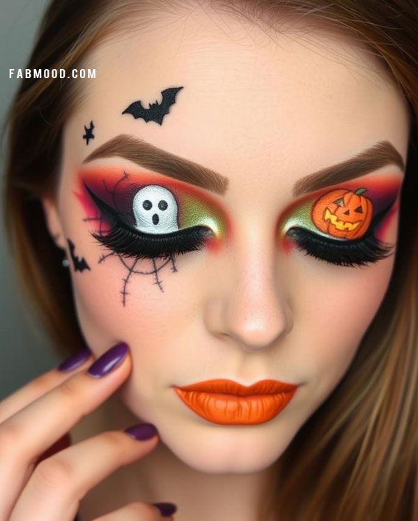 100 Halloween Makeup Looks : Dual Halloween Delight