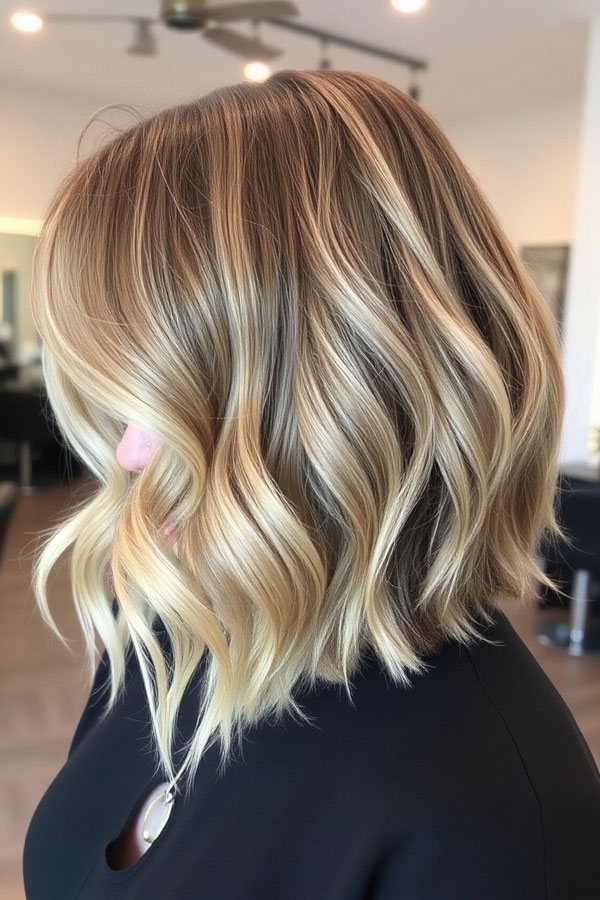 25 A Line Haircuts to Personalize Your Style Beachy Waves A Line Bob