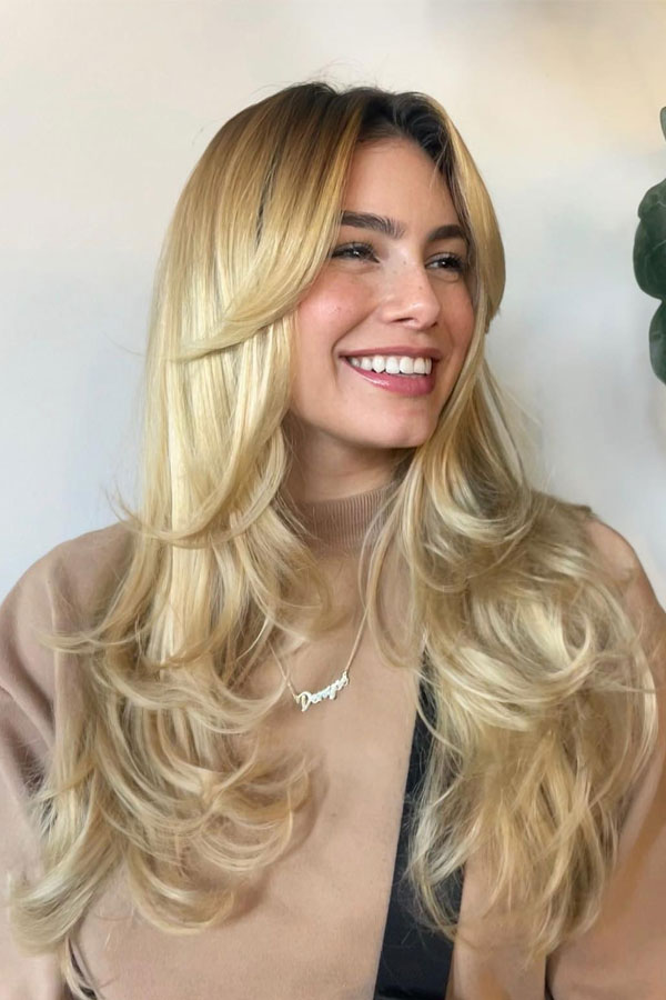 Breezy Blonde Layers, trendsetting Short Layer Cuts on Long Hair, Short Layer Haircuts on Long Hair, layered haircut, short layered haircut on long hair