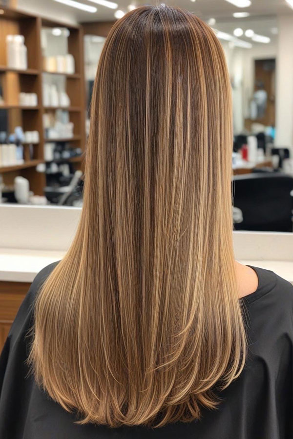 53 Gorgeous Hair Colours for the Fall Season : Buttery Blonde Straight Long Hairstyle