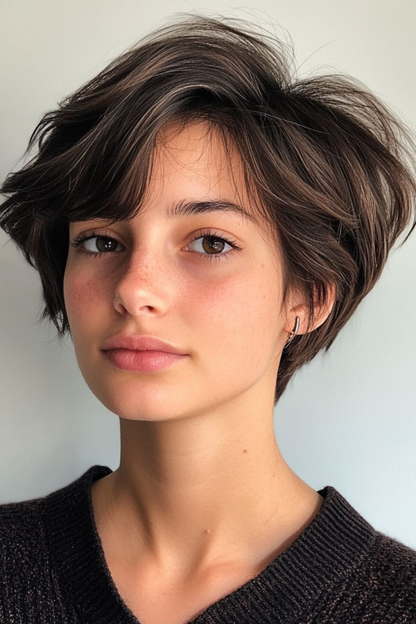 20 Messy Pixie Hairstyles for a Carefree Look : Casual Cool Tousled Layered Pixie