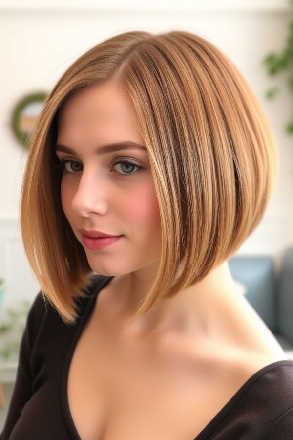 Cinnamon Spice Bob, autumn hair colour, fall hair color look