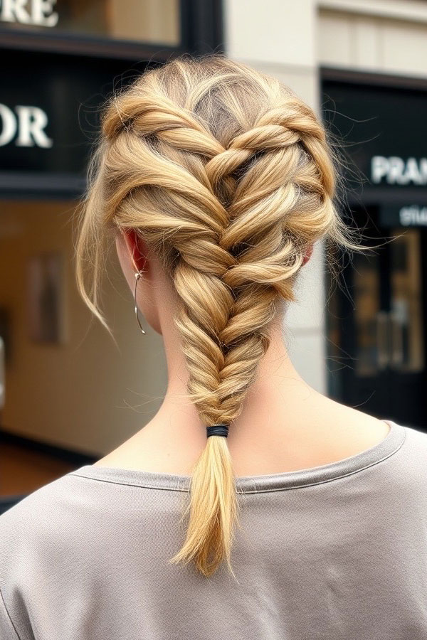 50 Cute Hairstyles to Rock Any Day of the Week : Classic French Braid with a Twist