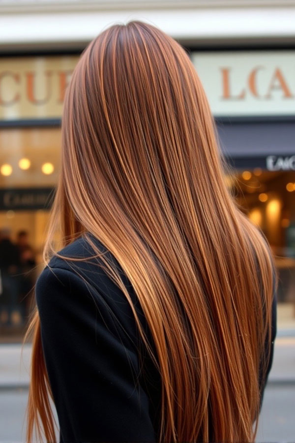 25 Cute Pumpkin Hair Colour Ideas for Fall : Copper Pumpkin Strands