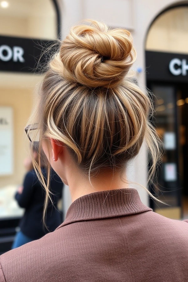 50 Cute Hairstyles to Rock Any Day of the Week : Effortless Chic Bun