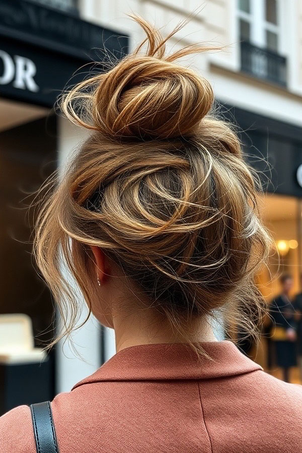 50 Cute Hairstyles to Rock Any Day of the Week : Effortless Messy Bun