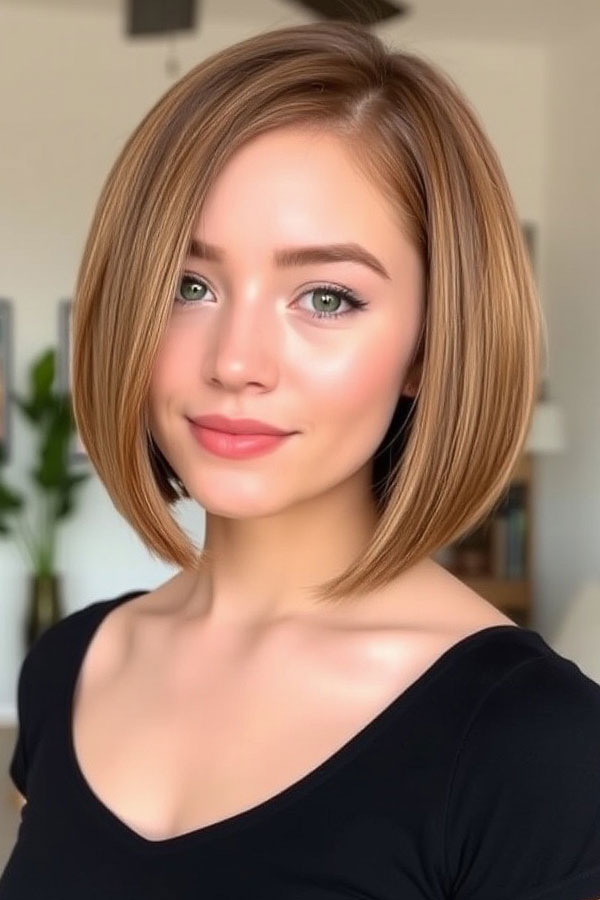 Golden Blonde Sleek Bob, fall hair color trends, autumn hair colours