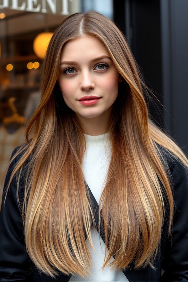 50 Must-Try Autumn Hair Colours : Golden Honey Ombre