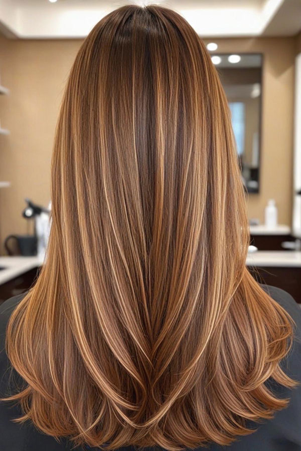 Honey Blonde Highlights with Soft Layers, autumn hair colour , fall hair color, autumn hair colour trend