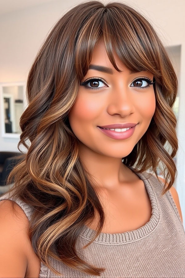 50 Must-Try Autumn Hair Colours : Mocha Swirl Waves