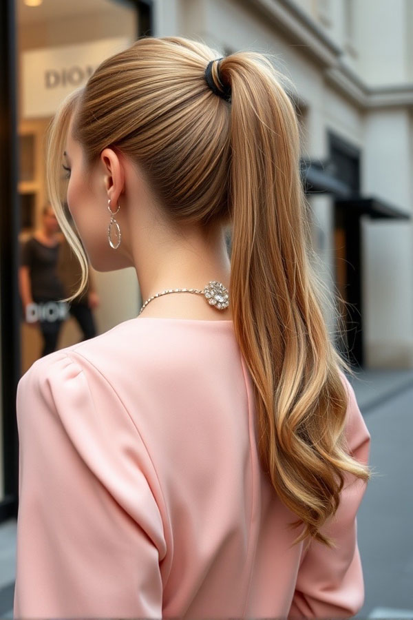 40 Ponytail Hairstyles for an Instant Hair Upgrade : Polished High Ponytail