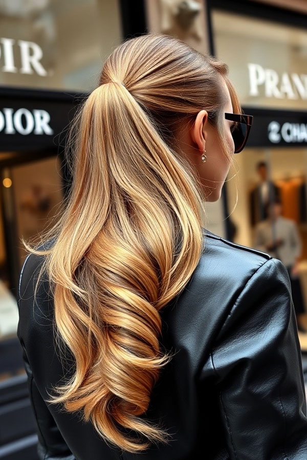 Sleek Glamorous Ponytail, ponytail hairstyle