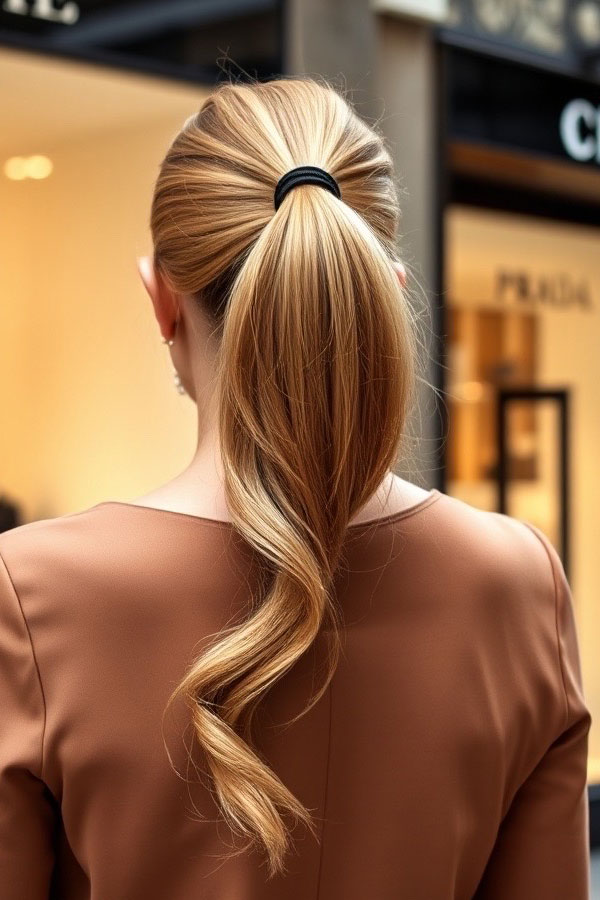 50 Cute Hairstyles to Rock Any Day of the Week : Sleek & Simple Ponytail