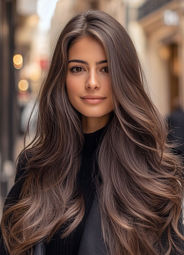 Soft Smoky Brunette,  fall hair color trends, autumn hair colours