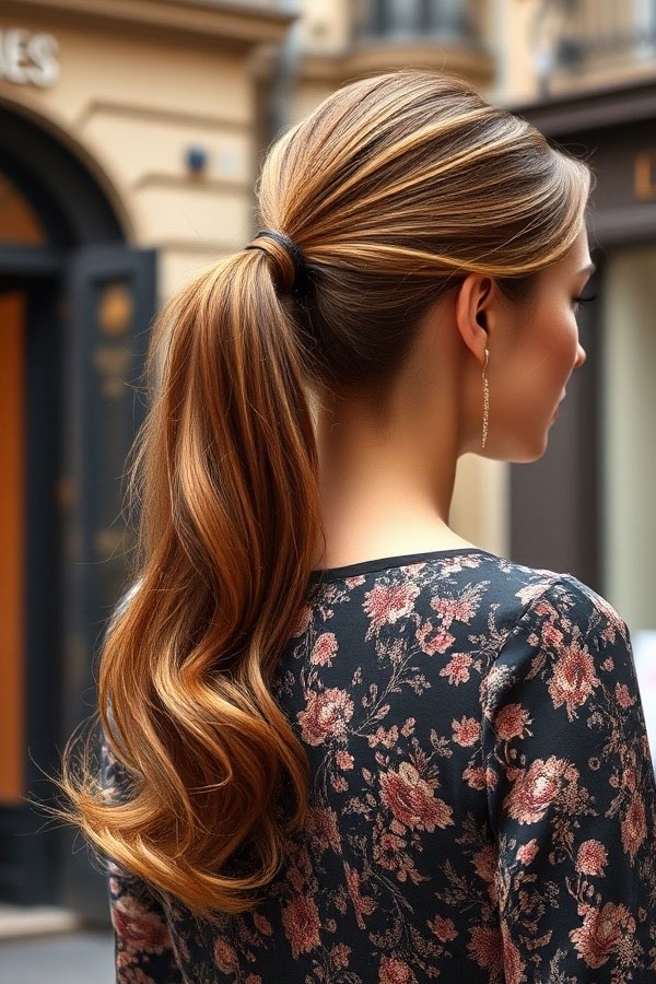 40 Ponytail Hairstyles for an Instant Hair Upgrade : Soft Waves Low Ponytail