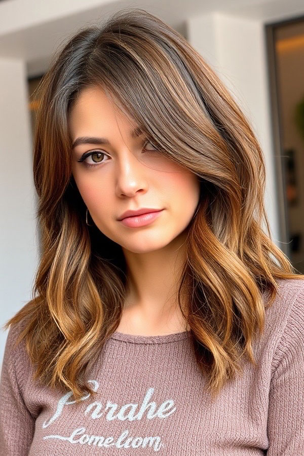 50 Must-Try Autumn Hair Colours : Sun-Kissed Bronde Waves