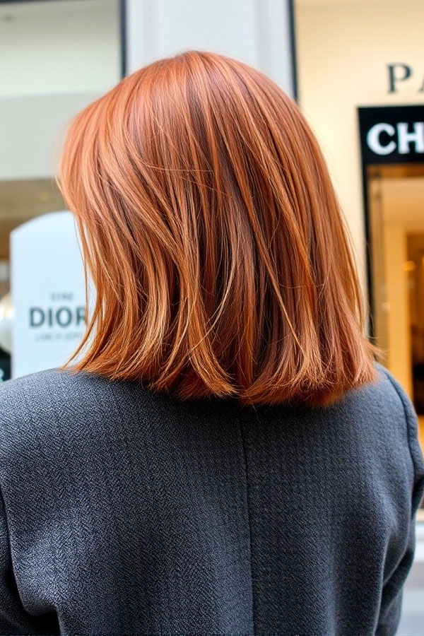 Toasted Pumpkin Bob, pumpkin hair colour idea