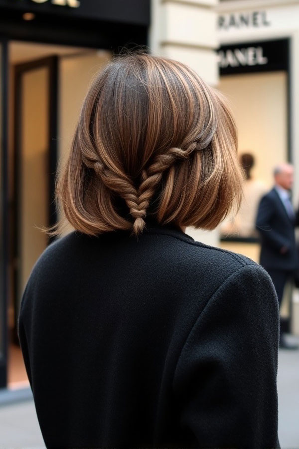 50 Cute Hairstyles to Rock Any Day of the Week : Twist Braid Bob