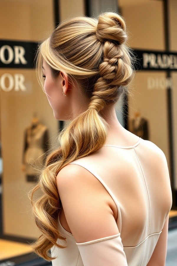 50 Cute Hairstyles to Rock Any Day of the Week : Twisted Ponytail Elegance