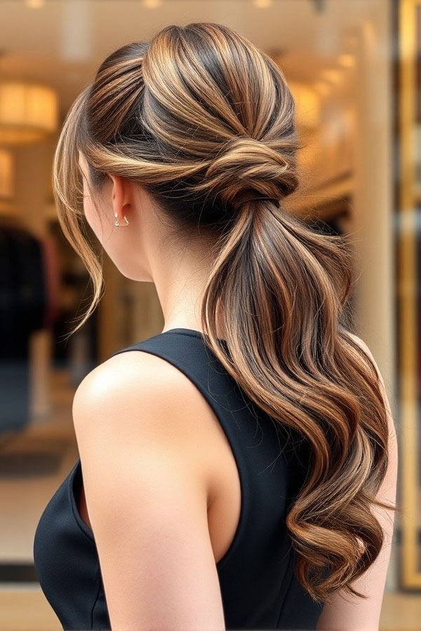 40 Ponytail Hairstyles for an Instant Hair Upgrade : Twisted Volume Ponytail