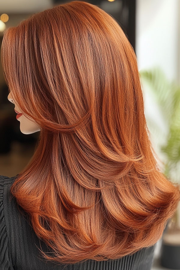 Vibrant Copper Layers with Sleek Finish