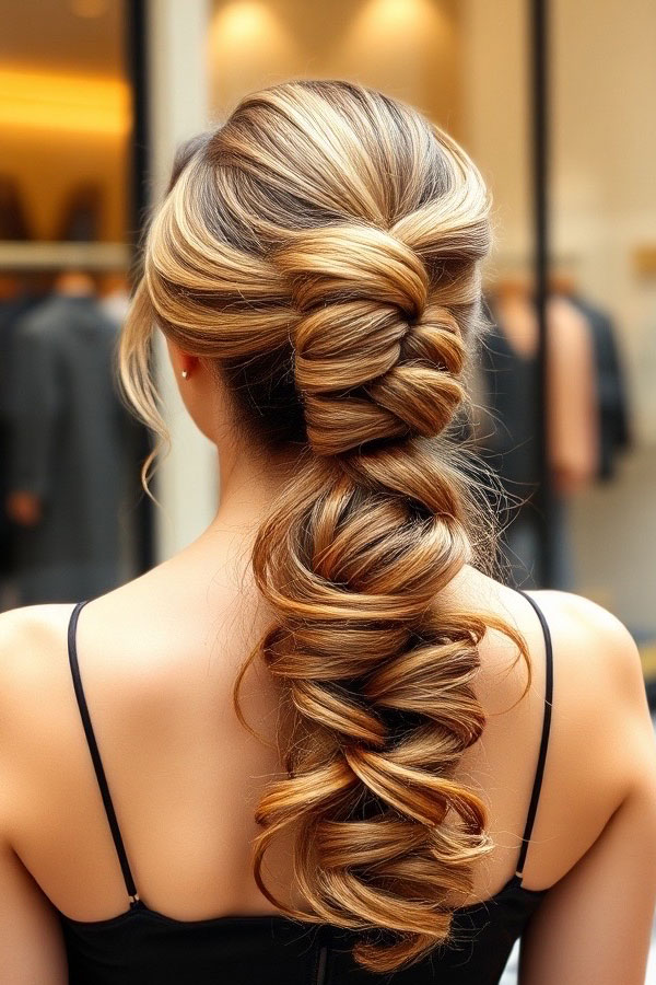 Voluminous Bubble Ponytail