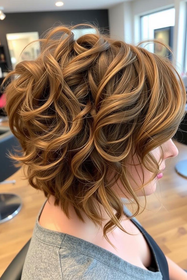 Voluminous Curly Bob, Gorgeous Hair Colours for the Fall Season, autumn hair colour, fall hair color