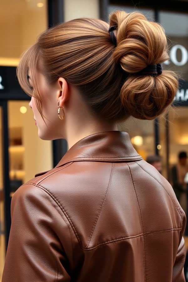 50 Cute Hairstyles to Rock Any Day of the Week : Voluminous Twisted Bun